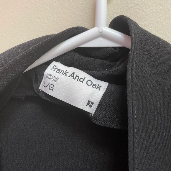 Frank & Oak The Wrap Dress in Black - Picture 3 of 3